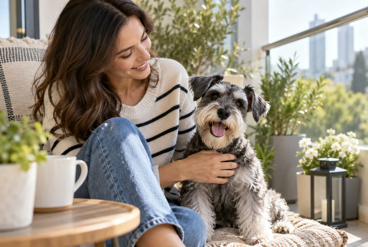 Pet owner comparing options for pet insurance that covers behavior training